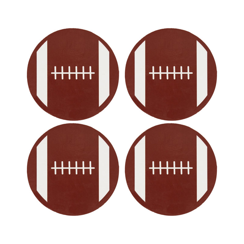  Ensemble de 4 sous-verres Football End Zone