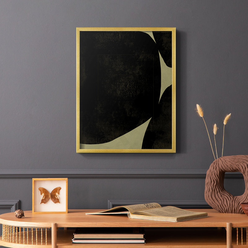 Heirloom Orbs I, reproduction encadrée - bois massif, Or, H 10 po x l 8 po