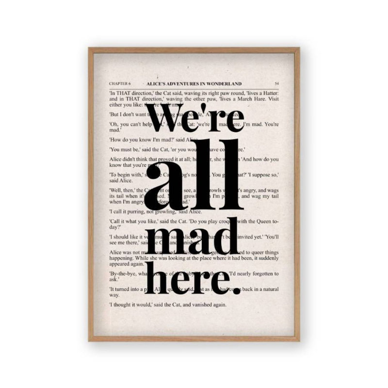 1 Piece Wall Art, 41 cm H x 31 cm W, Oak Frame