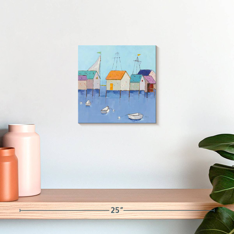 Lilie Boat House Row, 10" H x 10" W