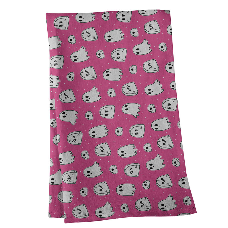 Mcguinness Tea Towel Kitchen Towel, Poly Twill, Pink