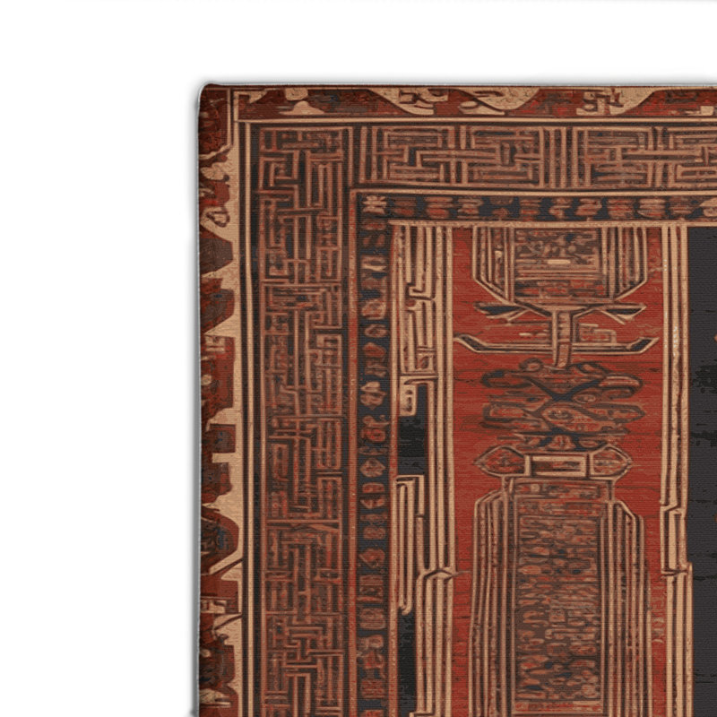 ArtDeco Brown Indoor and Outdoor Area Rug, Rectangle 8' x 10'