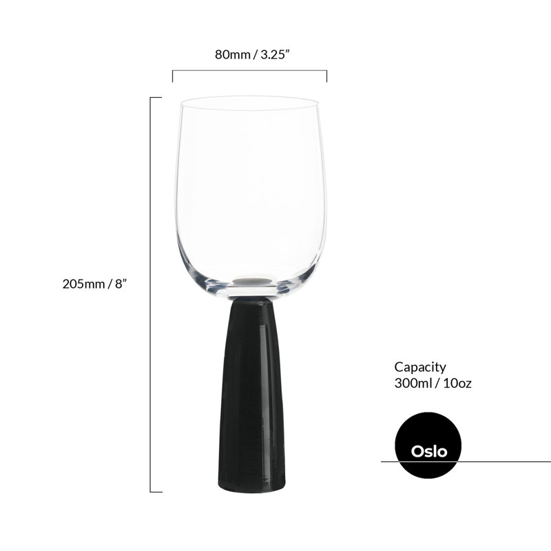 10.25oz. Glass All Purpose Wine Glass Stemware Set