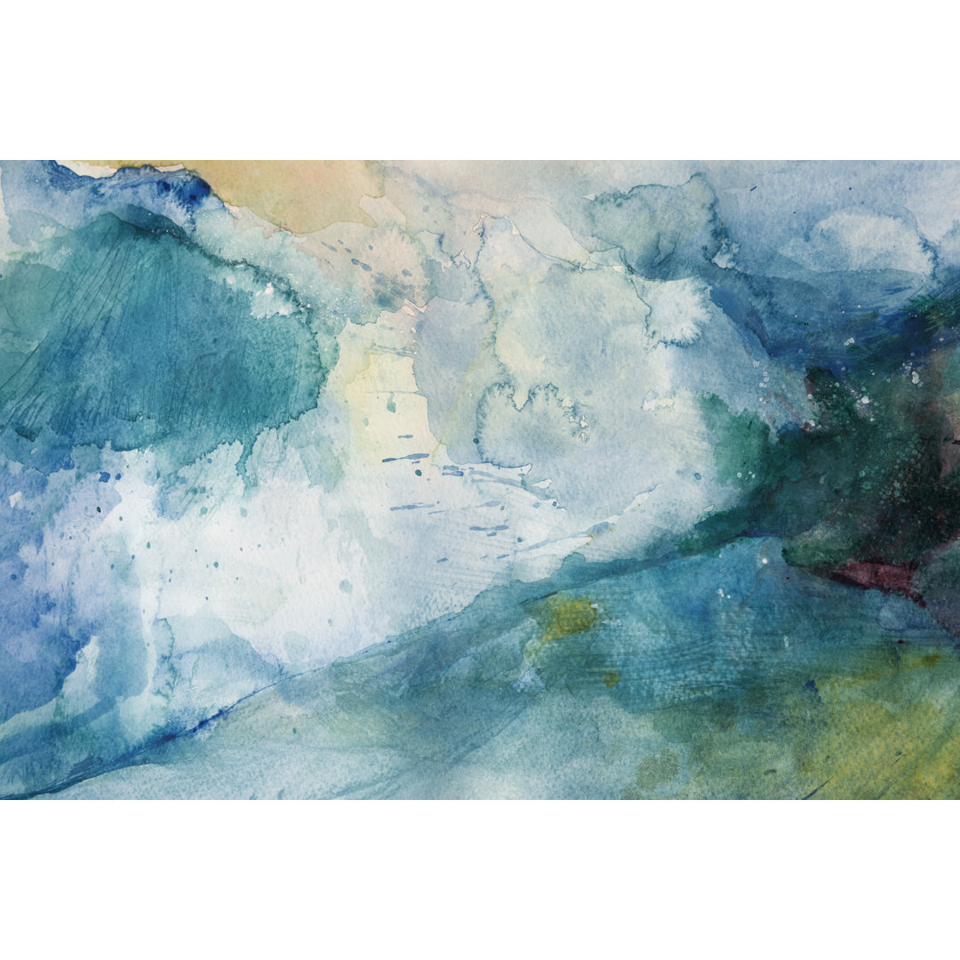 Aquarell auf Papier von Stellalevi - Druck