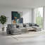 Canapé modulaire surdimensionné en U avec repose-pieds en velours 166 et 166 pouces 166 pouces, gris ardoise-263575627