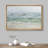 Serene Coastal Waves on Sandy Beach - Pictures Extra Large Framed Canvas Print Wall Art-711845743-711845728