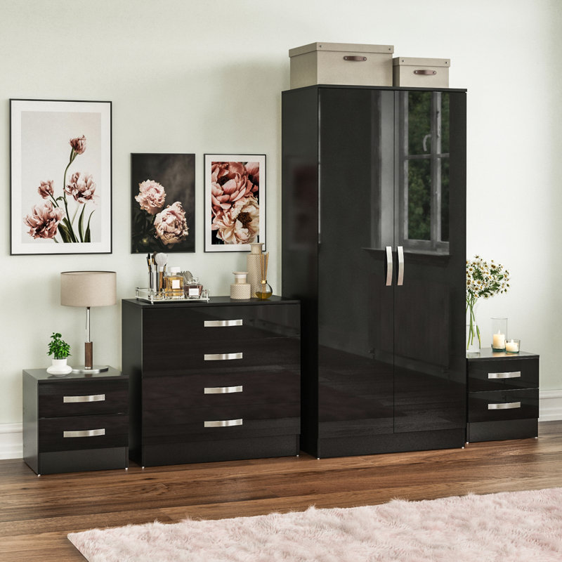 Arkadij Piece Bedroom Set, Black