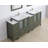  84" Double Bathroom Vanity Set with Mirror-106870355