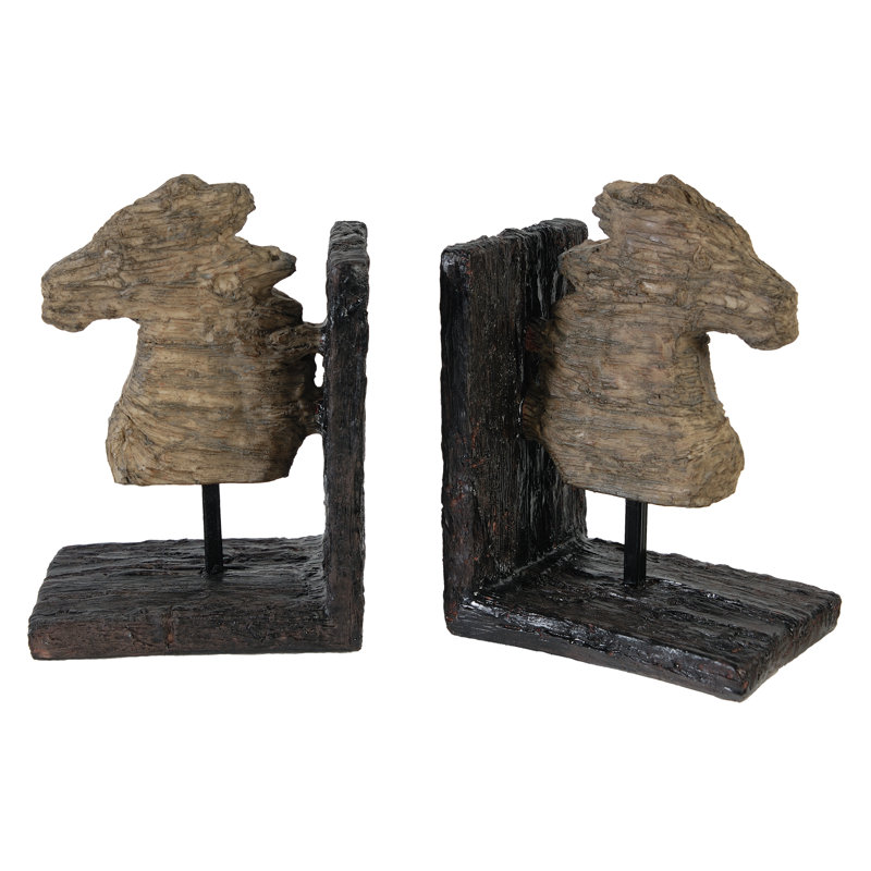 Modern & Contemporary Metal,Resin Non-Skid Bookends