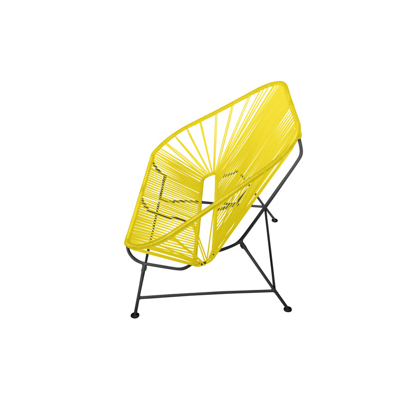 InLove Indoor/Outdoor Handmade Loveseat, Yellow/Black