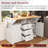 55.75"W Kitchen Island With Leaf And Locking Wheel-1486593627