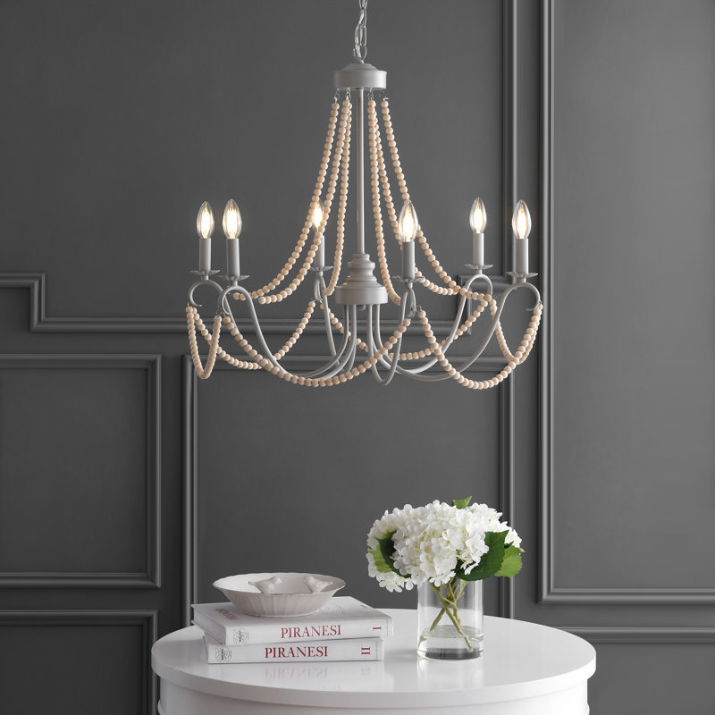 Carnes Bohemian Farmhouse Iron LED Chandelier