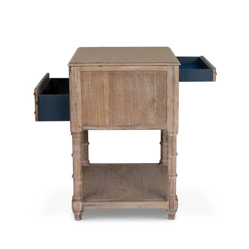 Bimini Kitchen Island, Driftwood, Brown