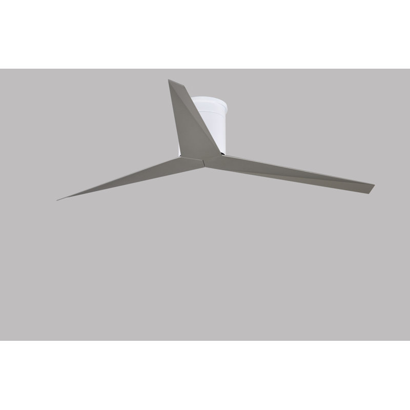 Eliza Ceiling Fan, Brushed Nickel, Gloss White