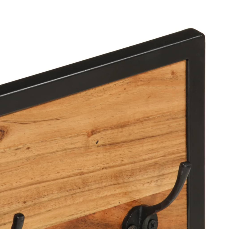 Karli Solid Wood 6 - Hook Wall Mounted Coat Rack