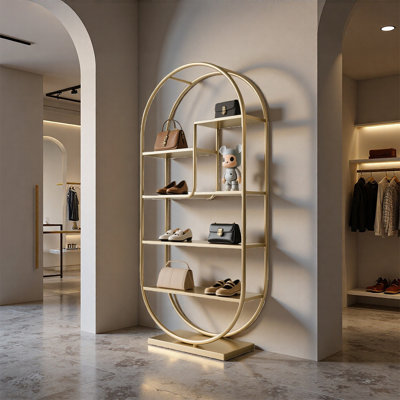 Luxury Oval Metal Display Shelf