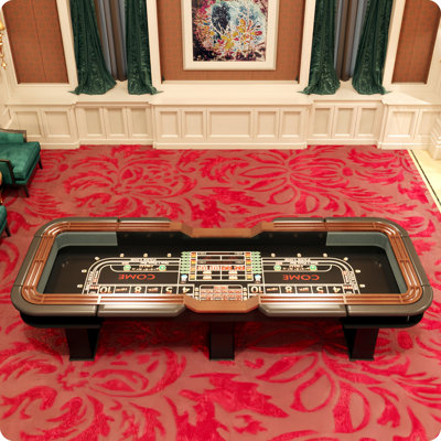 12-foot 10 Players Casino Gaming Craps Table