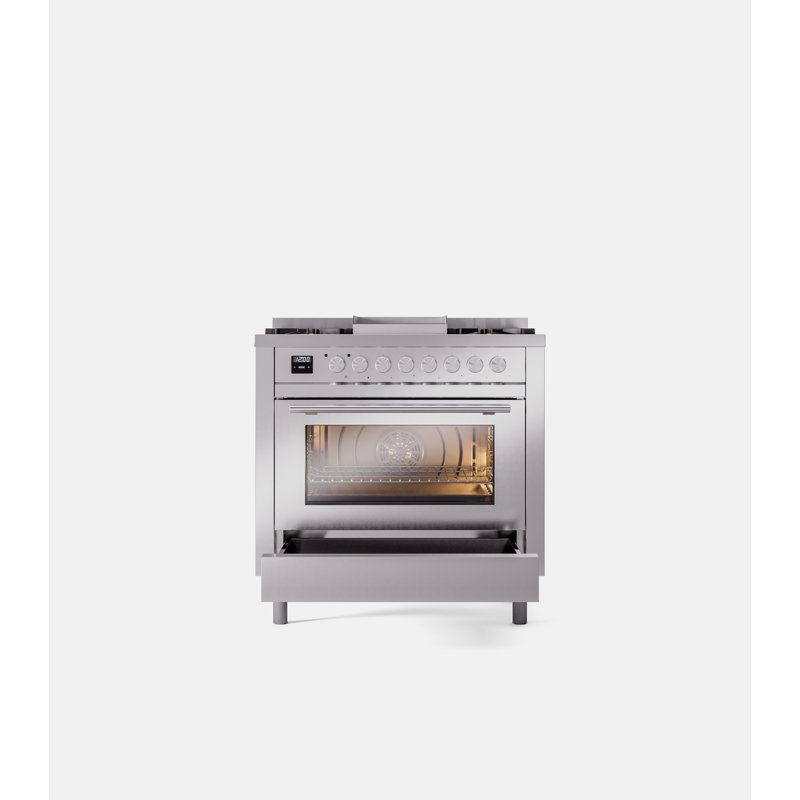 ILVE Professional Plus II 36 in Induction Range, Stainless Steel