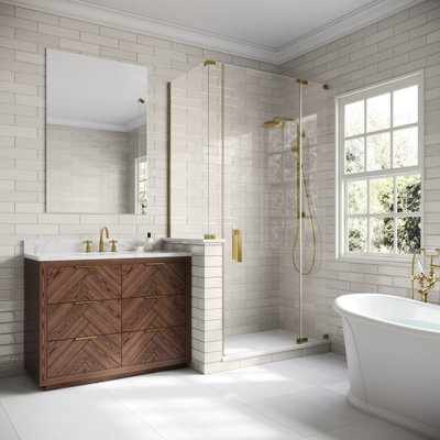 Bond Tile Barcelona 3 in. x 12 in. Polished Ceramic Subway Wall Tile (10.76 Sq. Ft. / Case)