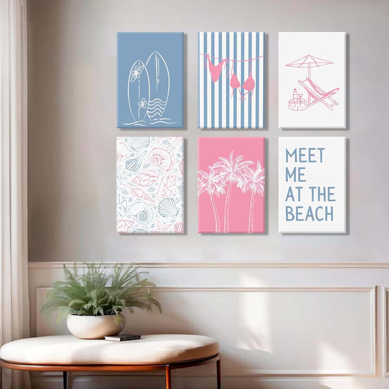 6 Piece Wrapped Canvas Print