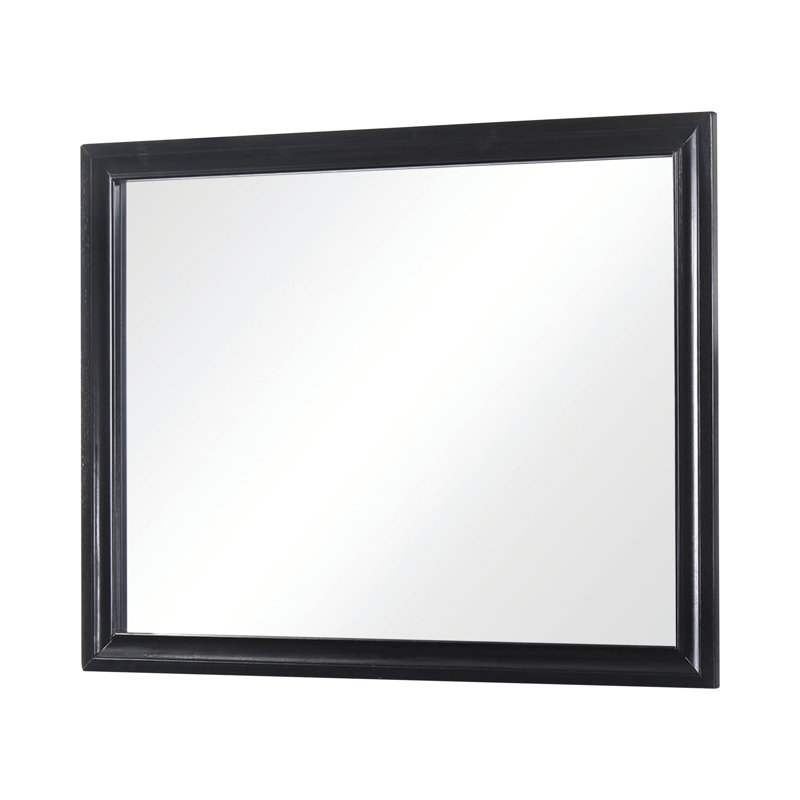 Miroir pour commode Whinnie, Noir
