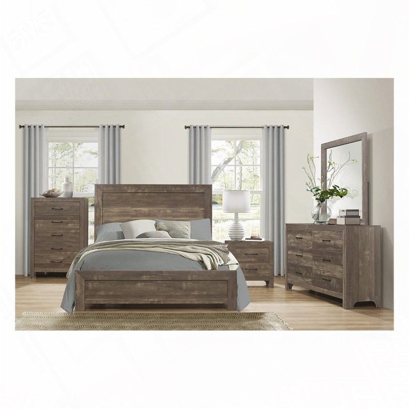 Lit rustique brun, Grand