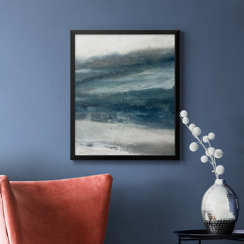 Toile encadrée privée Premium Inlet II - prête à être accrochée, H 24 po x l 20 po, Noir