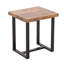 Table basse Farmhouse, petite table basse rustique, table moderne en bois et métal