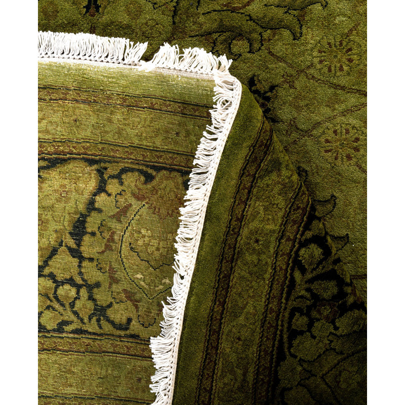Overdyed One-of-a-Kind 9' 1" X 9' 1" Hand Knotted Area Rug