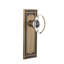 Mission Plate with Oval Clear Crystal Door Knob-1049888742-1049888736
