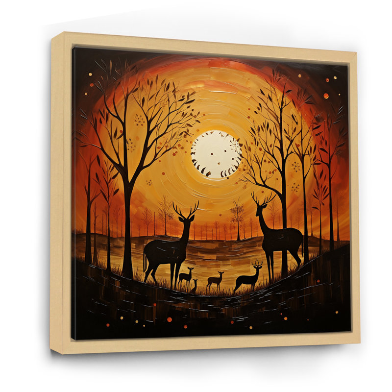 African Savannah Serenade I - impression, Cadre naturel flottant, H 30 po x l 30 po x P 1 po