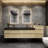 Golitz 103.5'' Double Bathroom Vanity with Stainless Steel Top-716171501