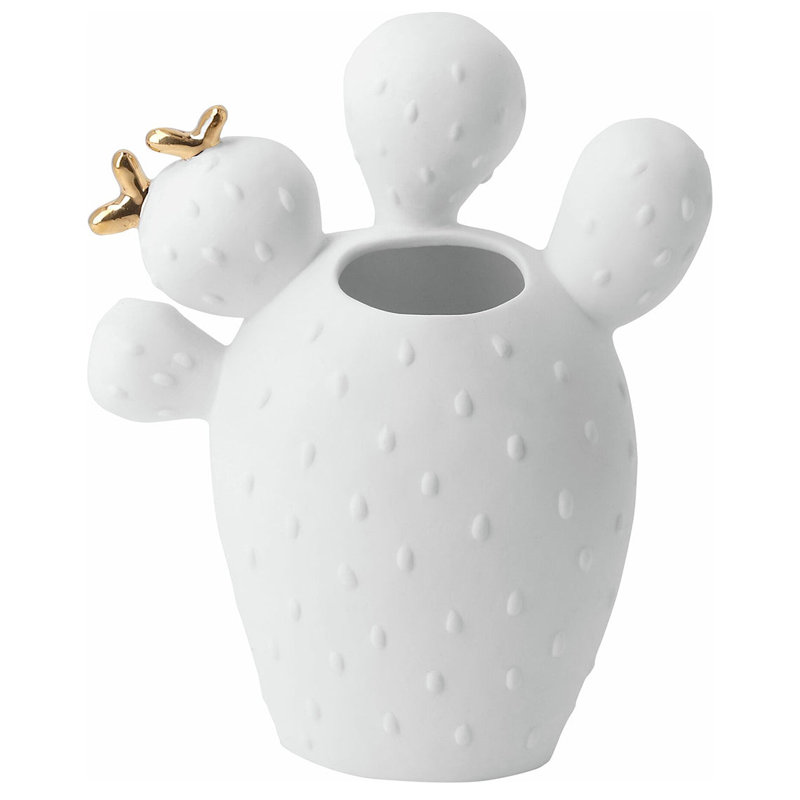 Vase en porcelaine cactus - figue de barbarie