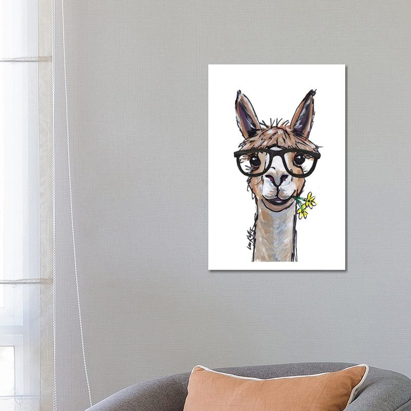 Alpaca - Jose - Wrapped Canvas Print, 66.04 cm H x 45.72 cm W x 3.175 cm D