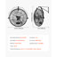 Ventilateur mural, ventilateur mural 20 po avec brume, indice de protection IP44, 3 vitesses, longue distance de circulation d'air, angle de rotation réglable, puissant pour l'industrie, commercial, garage, atelier