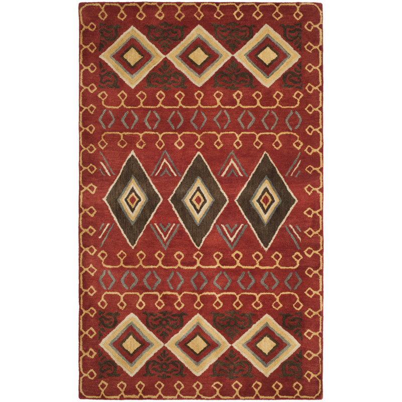 Boyd Hand Tufted Wool Geometric Rug, Rectangle 6' x 9'