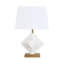 Nero 22'' White/Gold Table Lamp