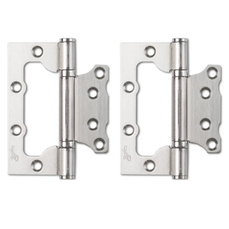 Portes françaises doubles blanches en verre givré Mela, 48 po x 84 po
