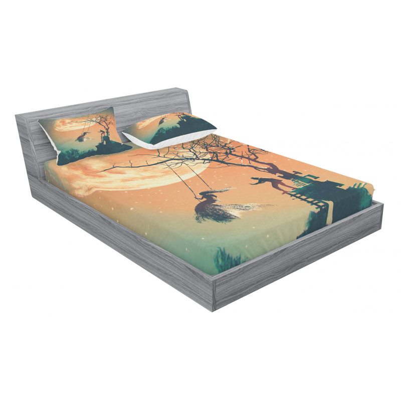Microfiber Fitted Sheet, Queen Sheet Set with Fitted Sheet