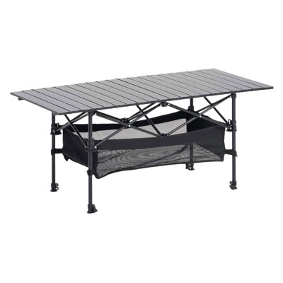 Table de camping pliante en aluminium