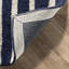 Tapis bleu marine / blanc en laine touffeté à la main Lauderhill-532956416
