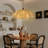 Creative Petal Rattan Pendant Light for the Living Room-1930464458