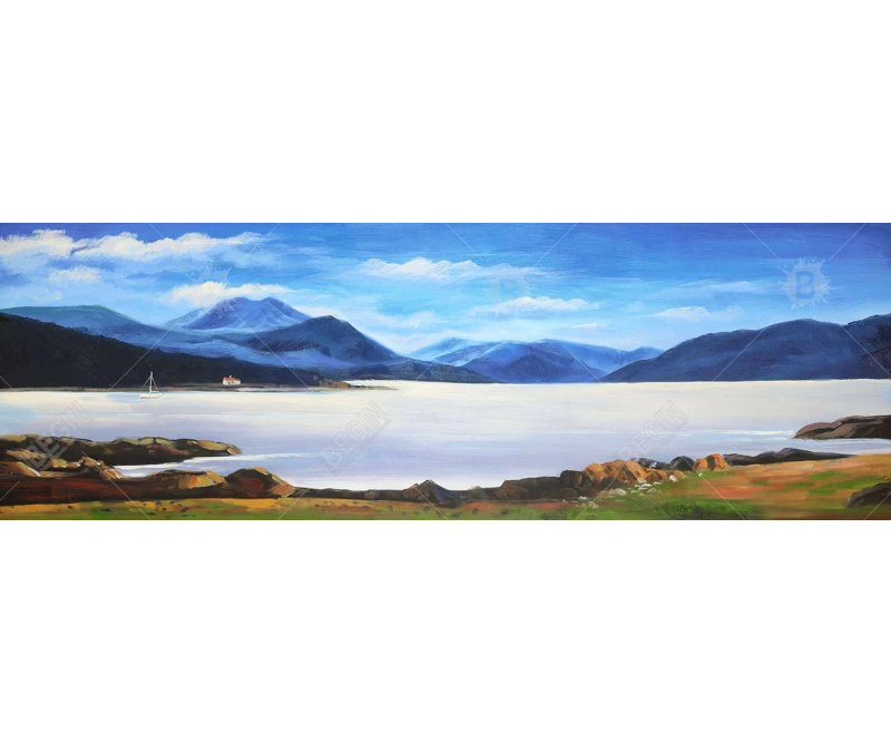 «Scottish Highlands By A Beautiful Day» sur toile