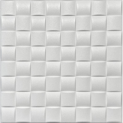 Carreaux de plafond en polystyrène 20X20 avec panneaux décoratifs à coller pour une installation facile à faire soi-même, ainsi que pour la rénovation de la maison et du sous-sol. R35 Square Fusion, lot / 8