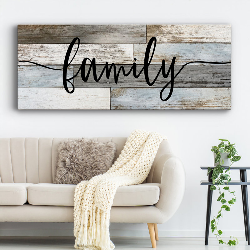 " Family ", 12" H x 30" W x 1.5" D