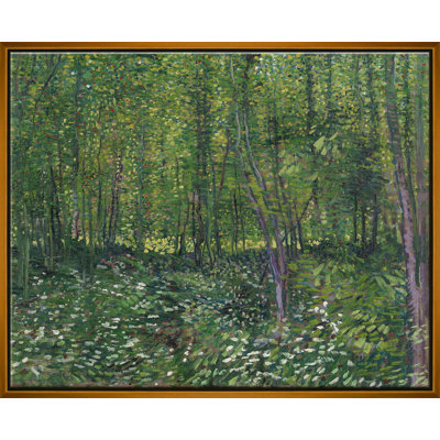 Trees And Undergrowth Print by Van Gogh