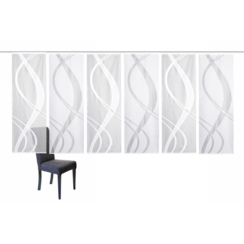 Mccrae Semi Sheer Curtain Panel Pair, Width 57 x Drop 175 cm