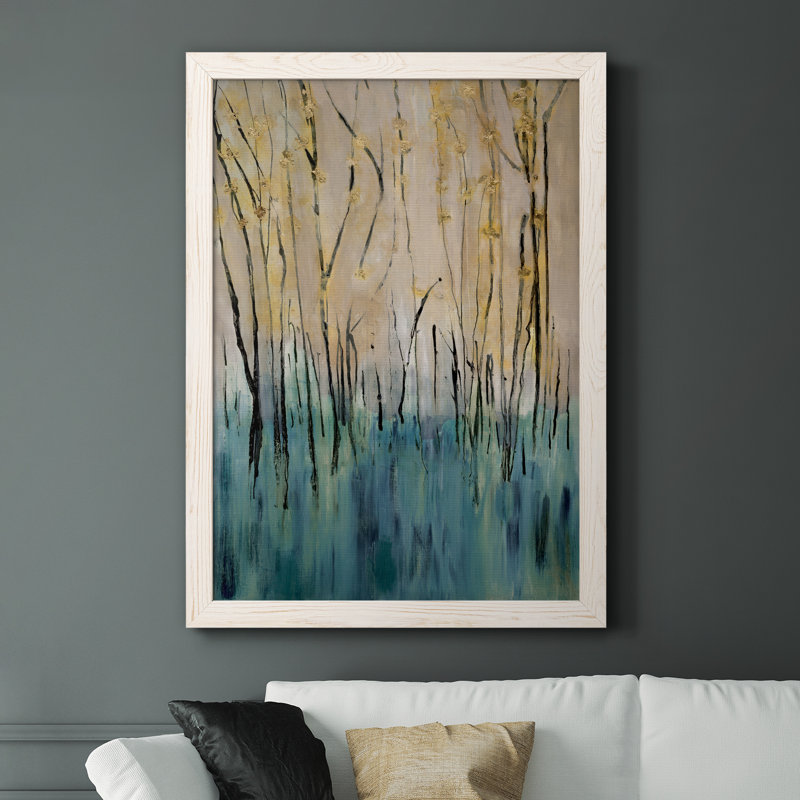 Mountain Air - Peinture sur toile encadrée, Cadre blanc, H 37,5 po x l 27,5 po x P 1,5 po