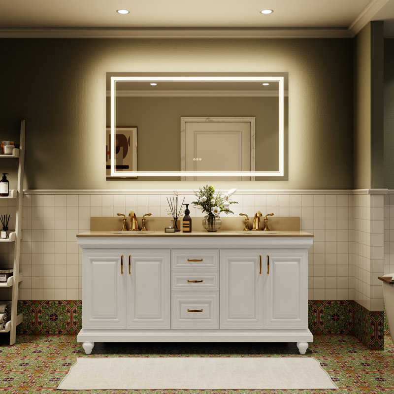 Miroir de salle de bain mural Aolaith, 36 po x 60 po