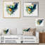 Bleu foncé, turquoise et or IV-2019014909-2019014908